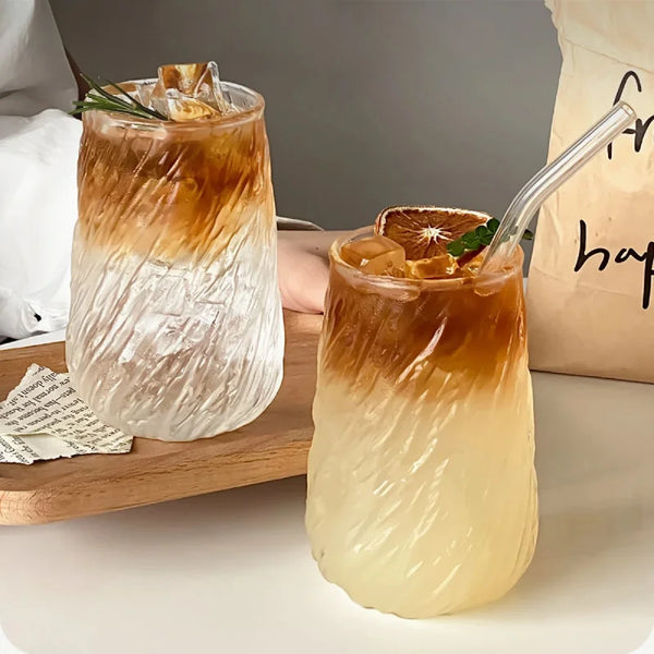 Ripple Swirl Glass Mug