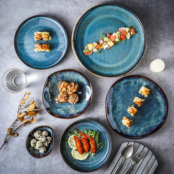 Ocean Breeze 11 Piece Dinnerware Set Coastal Seaside Tableware
