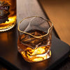 Luxury Textured Whiskey And Whisky Glasses 2 Piece Set
