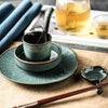 Ikari 5 Piece Ceramic Dinnerware Set With Smooth Glaze Finish