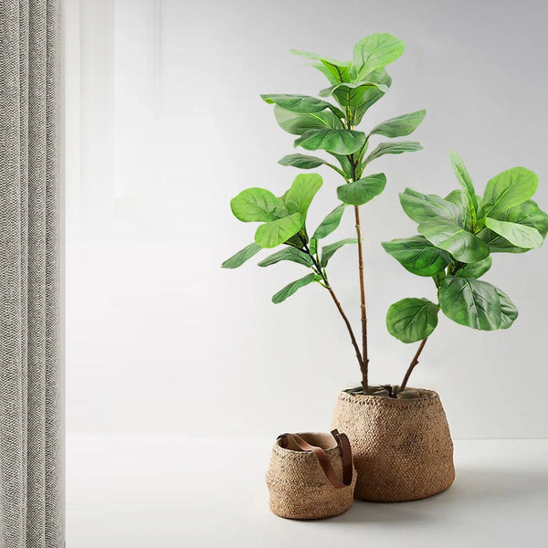 Realistic Faux Fig Branches With Leaves Indoor Outdoor Decor