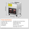 Portable Ultrasonic Cleaner With Stainless Steel Tank For Jewelry And Tools