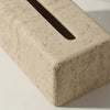 Luxury Faux Travertine Tissue Holder For Contemporary Home Design