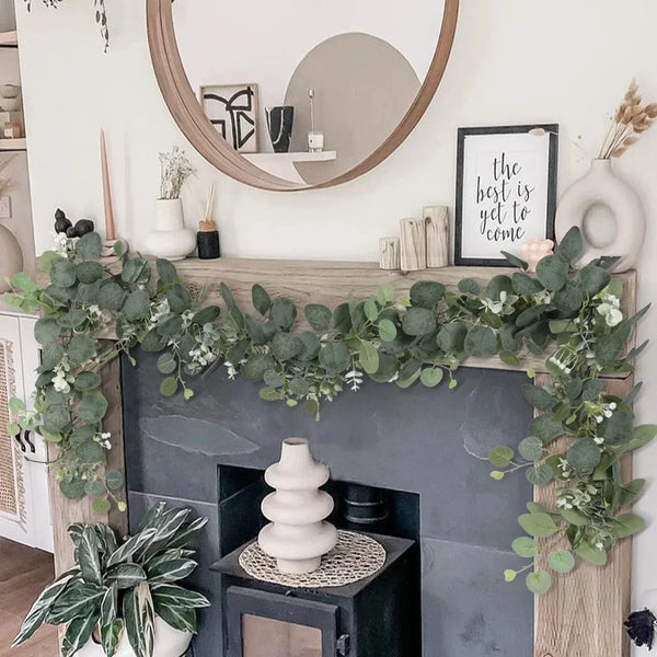 Faux Eucalyptus Garland Artificial Greenery Versatile Home Decor Set