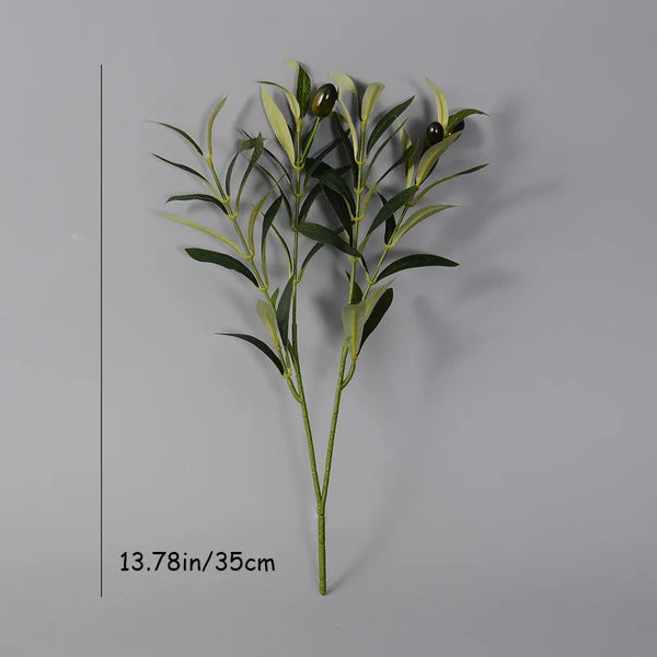 Lifelike Faux Olive Branches For Mediterranean Home Decor