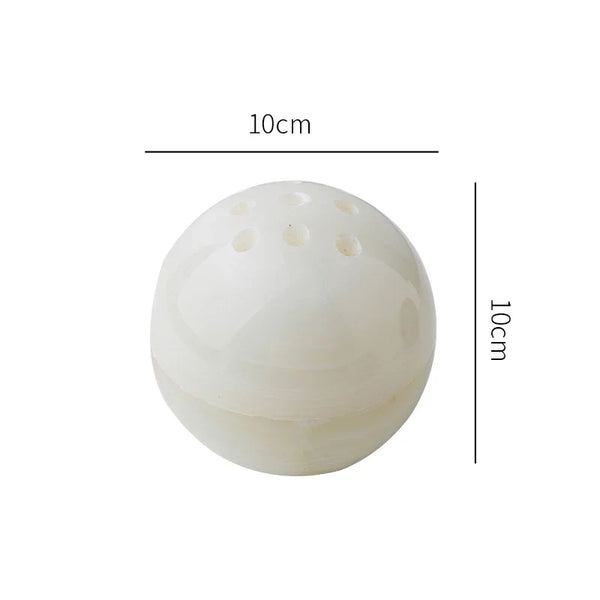 3 Piece Natural Marble Aromatherapy Set Calming Home Decor