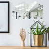 Hexagon Mirror Wall Stickers 12 Pieces Reflective Modern Home Decor Accent