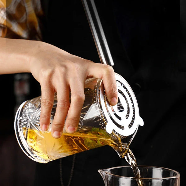 Premium Crystal Cocktail Mixing Glass For Home Bar Set