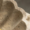 Floral Faux Travertine Decorative Bowl For Modern Home Centerpiece