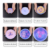 Six Silicone Stretch Lids for Fresh Food Storage and Space Saving