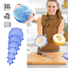 Six Silicone Stretch Lids for Fresh Food Storage and Space Saving