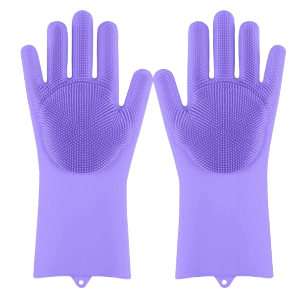 Heat-Resistant Non-Slip Silicone Gloves for Dishwashing and Cleaning