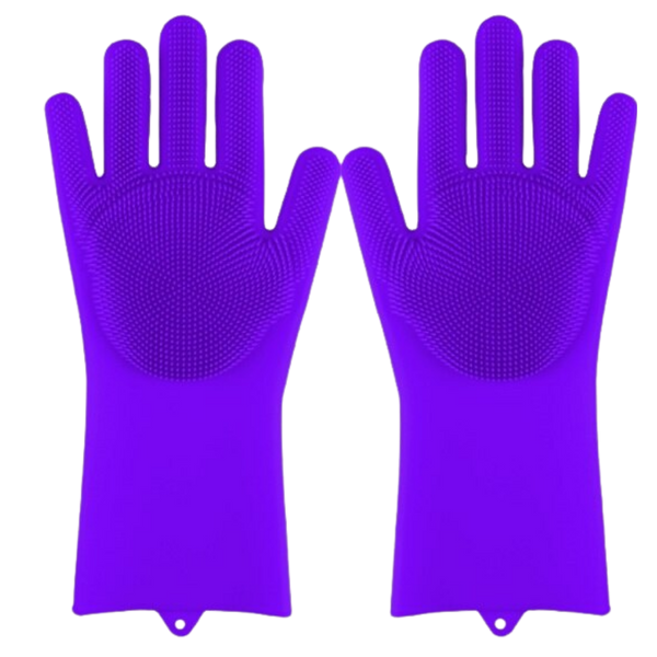 Heat-Resistant Non-Slip Silicone Gloves for Dishwashing and Cleaning