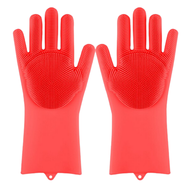Heat-Resistant Non-Slip Silicone Gloves for Dishwashing and Cleaning