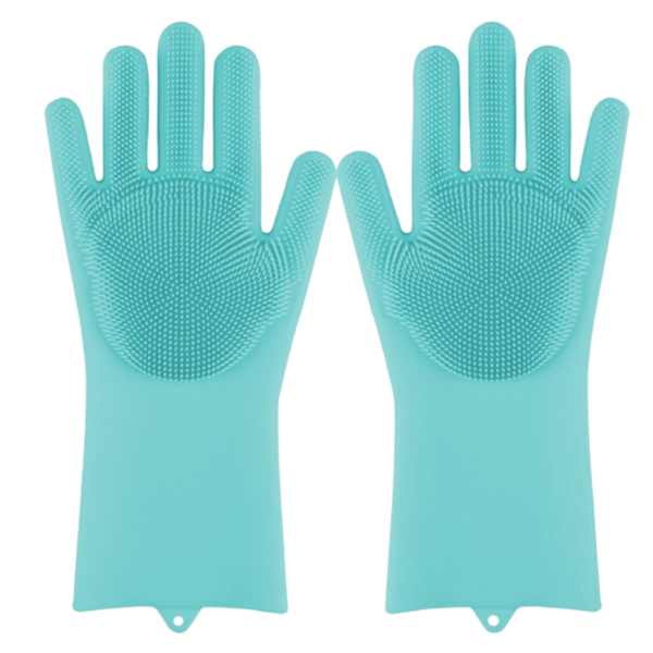 Heat-Resistant Non-Slip Silicone Gloves for Dishwashing and Cleaning