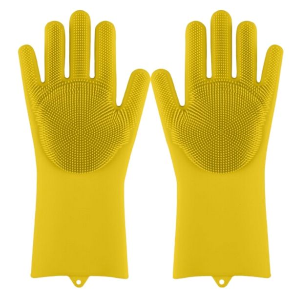 Heat-Resistant Non-Slip Silicone Gloves for Dishwashing and Cleaning