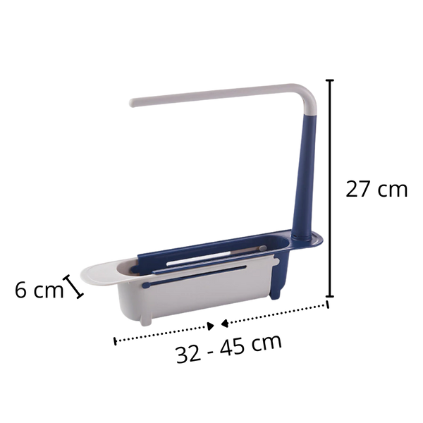 Extendable Sink Storage Rack For Flexible Kitchen Tool Organization