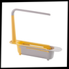 Extendable Sink Storage Rack For Flexible Kitchen Tool Organization