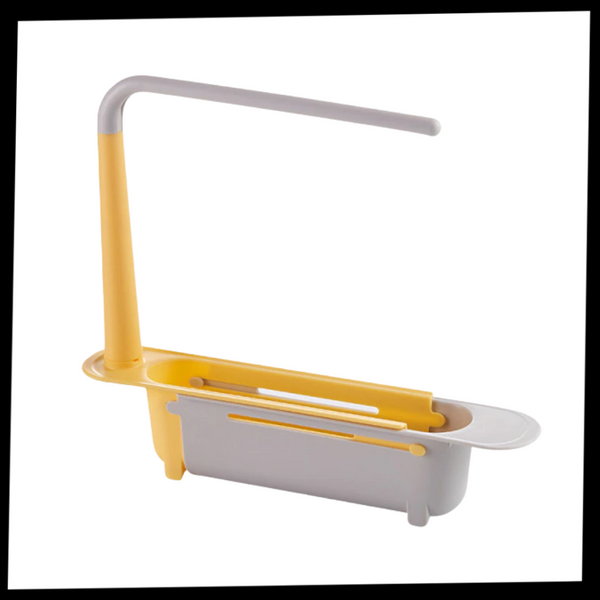 Extendable Sink Storage Rack For Flexible Kitchen Tool Organization