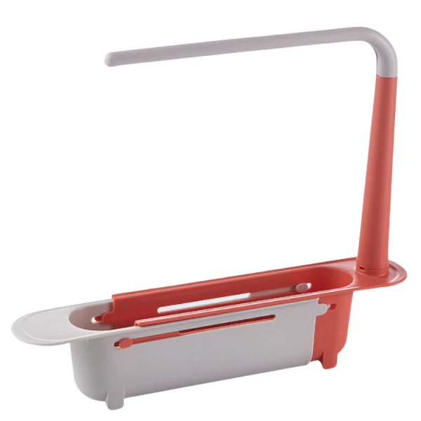 Extendable Sink Storage Rack For Flexible Kitchen Tool Organization
