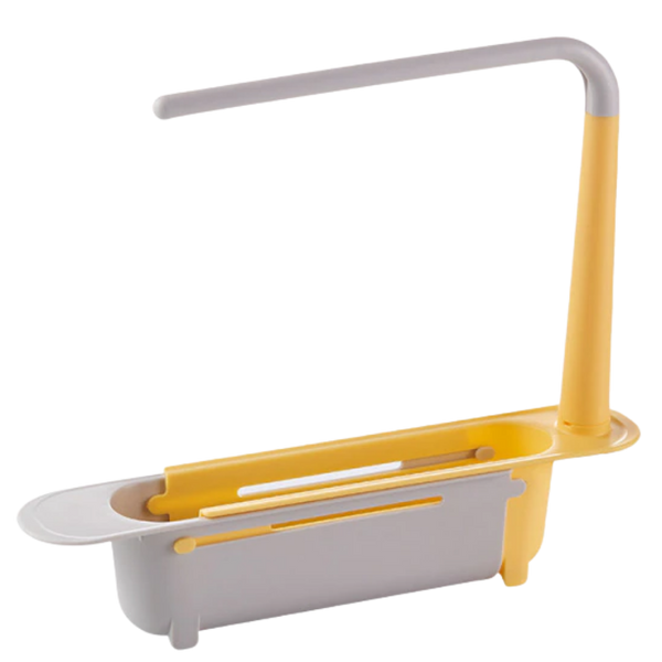 Extendable Sink Storage Rack For Flexible Kitchen Tool Organization