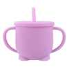 Leakproof Silicone Sippy Cup For Babies With Anti Spill Lid