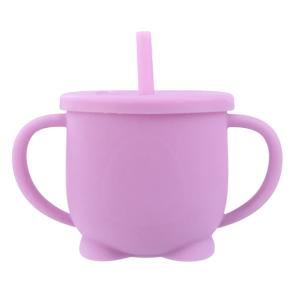 Leakproof Silicone Sippy Cup For Babies With Anti Spill Lid
