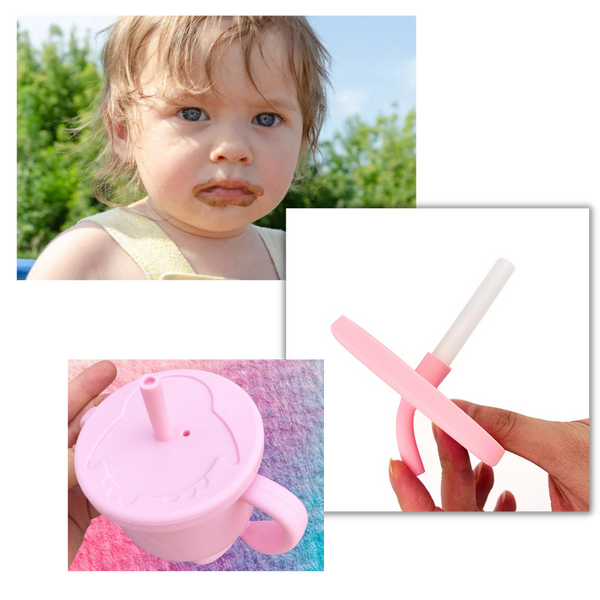 Leakproof Silicone Sippy Cup For Babies With Anti Spill Lid