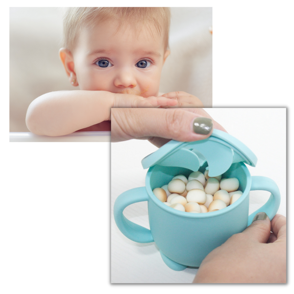 Soft Silicone Snack Cup For Easy Feeding With Safe Non Toxic Design