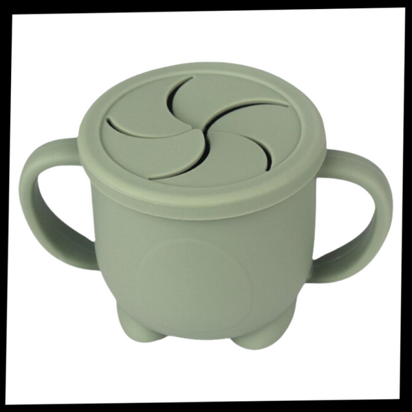 Soft Silicone Snack Cup For Easy Feeding With Safe Non Toxic Design