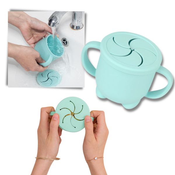 Soft Silicone Snack Cup For Easy Feeding With Safe Non Toxic Design