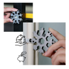 Stainless Snowflake Pocket Multitool With 18 Functions For Everyday Carry