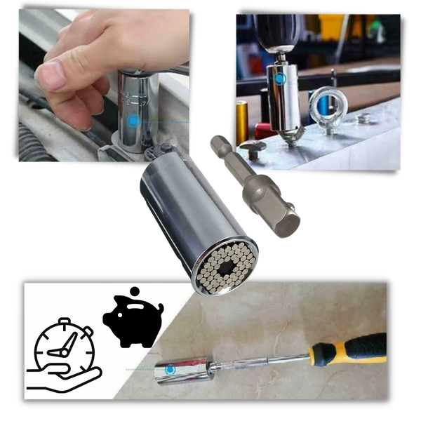 Adjustable Socket Wrench For Quick And Versatile Fastening