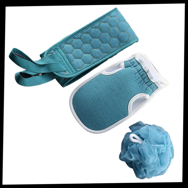 Premium Back Scrubber Bath Kit for Exfoliation and Circulation