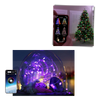 Smart App Controlled LED String Lights With USB Rechargeable Battery