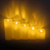 Battery Operated Flameless Candles Realistic Melted Wax Drip Led Decor