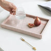 Elegant Dusty Pink Rose Marble Serving Tray Home Decor