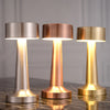 Vintage Metallic Table Lamp Industrial Style Sleek Desk Light For Bedroom Decor