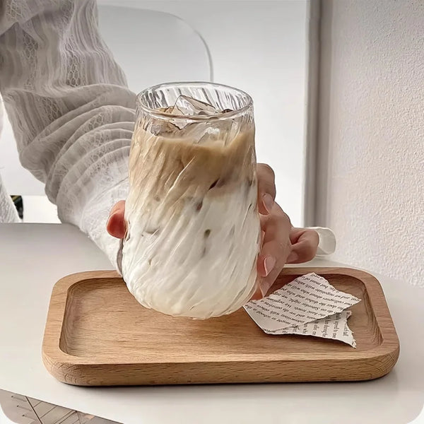 Ripple Swirl Glass Mug