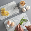 Elegant Gold Trim Marble Cutting Board For Kitchen Food Prep And Serving