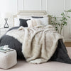 Premium Fox Faux Fur Throw Blanket Ultra Soft Cozy Living Room Decor