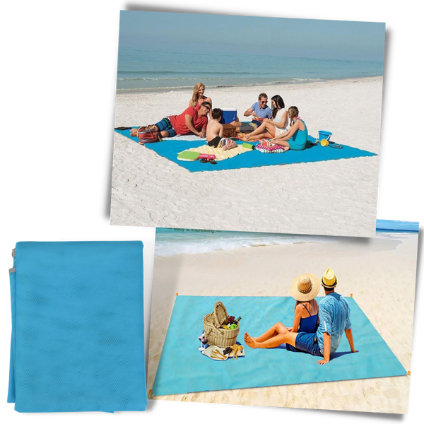 Sand-Free Beach Towel With Dual-Layer Filtration System