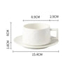 Elegant Ceramic Coffee Mug And Saucer Set For Daily Rituals