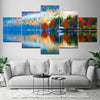Nature Landscape 5 Piece Canvas Wall Art Premium Home Decor