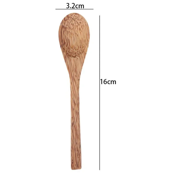 Handmade Coconut Shell Bowl And Spoon Set For Natural Kitchen Serving