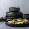 Ribbed Texture 25 Piece Dinnerware Set For Elegant Dining And Entertaining