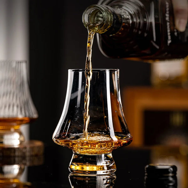 Whiskey Glasses 4 Piece Set Premium Crystal Glass Elegant Tasting