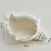 Ceramic Enamel Conch Shell Storage Tray for Jewelry and Small Items Decor