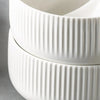 Ribbed Texture 25 Piece Dinnerware Set For Elegant Dining And Entertaining