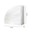 Elegant White Onyx Bookend For Desk Home Office Decor Book Organizer
